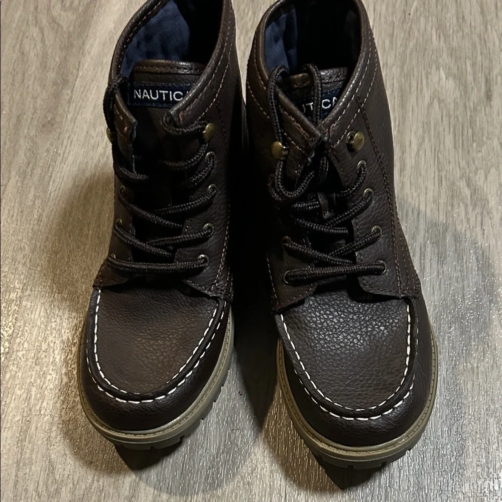 Nautica Kids' Brown Lace-Up Boots